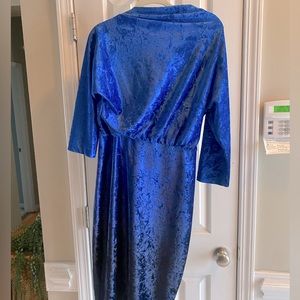 Stunning velvet sheath designer dress
